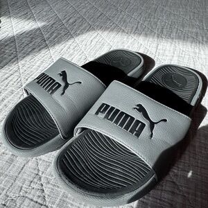 Puma Black and Gray Slide